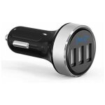 Le nouveau mini chargeur allume - cigare de grk - 3 ports usb ismart qc 3. 0 - 5v / 4. 8a - fonction ...