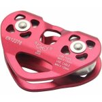 La nouvelle poulie  double chariot 30kn en aluminium tyrolienne en aluminium escalade alpinisme sauvetage ...