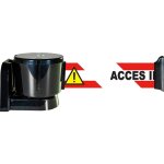 Enrouleur mural grande longueur avec sangle accs interdit trilingue 12m x 50mm - 2811170