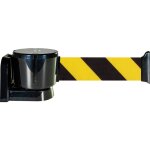Enrouleur mural grande longueur avec sangle hachure jaune / noir 12m x 50mm - 2811002