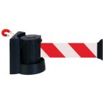 Novap - enrouleur mural magntique avec sangle rouge / blanc hachur 5m x 50mm - 2051187