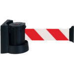 Novap - enrouleur mural avec sangle rouge / blanc hachuré 5m x 50mm - 2051088 Novap - enrouleur mural avec sangle rouge / blanc hachuré 5m x 50mm - 2051088