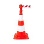 Kit cône avec dérouleur 50mmx5m rouge / blanc - 2830249 Kit cône avec dérouleur 50mmx5m rouge / blanc - 2830249