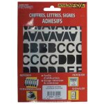 Lettres adh�sives 30 mm - noir - novap