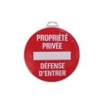 Novap ? panneau de signalisation propri�t� priv�e 300 mm ? polystyr�ne choc ? ronde avec traitement anti ...