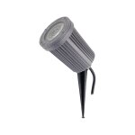 Projecteur avec piquet tilt tir ip66 gu10 led bulb 5w 345lm cri80 3000k 36� gris