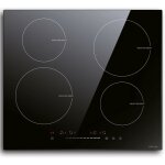 Plaque induction 4 feux , plaque de cuisson lectriques intgrs plaque de cuisson en verre noir 60 cm ...