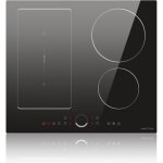 Noxton table � induction flexzone 4 plaques avec curseur rond, table � induction encastrable 60 cm, 4 ...