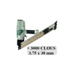 Hitachi - nr65ak cloueur d'ancrage pneumatique 38 - 64mm + 3000 clous 3. 75 x 38 mm pour connecteurs ...