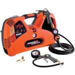 Nu air - nuair compresseur, 2 l, 1. 5 cv, 8 bar, sans huile, portable, 1100 w, 97 db, 195 l / min, orange ...