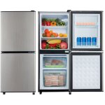 Dans les nuages - rfrigrateur 106l, 102 cm haut, avec 2 portes, clairage led, compartiment conglateur, ...