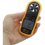 Num�rique an�mom�tre an�mom�tre avec �cran lcd r�tro - �clair�, de mesure de vitesse d'air, d�bit d'air ...