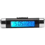 Num�rique clip - on horloge de voiture thermom�tre temp�rature compteur jauge automobile mini horloge ...