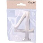 Numro 4 nickel mat 10cm fixation invisible