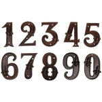 Num�ro de maison 0 en fonte fleur de lys - fallen fruits