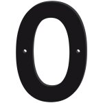 Numero de maison droit en plexi noir brillant. - 1 - 15 cm