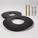 Num�ros de maison modernes, num�ros de maison en relief num�ros d'adresse noirs pour maisons appartement ...