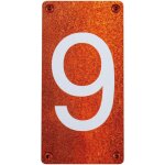 Num�ro de maison - n�9 - effet acier rouill� - 4391441