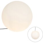 Nura - lampadaire - 1 lumi�re - � 56 cm - blanc - moderne - �clairage ext�rieur - qazqa