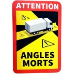 Lot de 3 stickers angles morts, autocollants camion pl