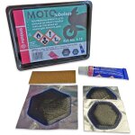 Kit reparation pneu moto tubeless, rustines - 5 pieces