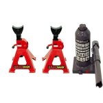 Lot chandelles a cremaillere 3t et cric bouteille 3t