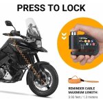 Odipie - jamais utilis]antivol moto bloque disque bloc disque avec alarme de 110db disc lock scooter ...