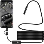 Odipie - camra d'inspection usb snake, endoscope usb - c tanche ip67, camra type - c avec 6 led rglables ...