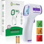 Odipie - thermomtre frontal thermometre adulte infrarouge, thermometre sans contact, cran lcd, fonction ...