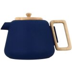 Ogo living - ogoliving - viggo theiere 1000 ml fonte bleu + poigne et cv bois Ogo living - ogoliving - viggo theiere 1000 ml fonte bleu + poigne et cv bois
