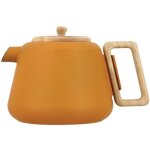 Ogo living - ogoliving - viggo theiere 1000 ml fonte jaune + poigne et cv bois