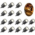 Oimg recessed led deck light kits with black protecting shell ?32mm, in ground outdoor landscape lighting ...