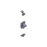 Ojmar - kit serrure espagnolette uno et accessoires c7968. 006ni Ojmar - kit serrure espagnolette uno et accessoires c7968. 006ni