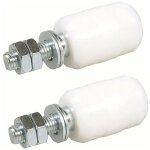 Olive de guidage supérieure nylon, 2 unitésrouleaux pour porte coulissante, fixation avec tige filetée, ... Olive de guidage supérieure nylon, 2 unitésrouleaux pour porte coulissante, fixation avec tige filetée, ...