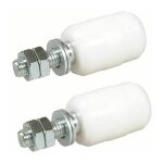 Olive de guidage suprieure nylon, 2 unitsrouleaux pour porte coulissante, fixation avec tige filete, ...