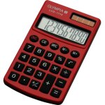 Olympia lcd 1110 calculatrice de poche rouge ecran: 10 solaire, � pile(s) (l x h x p) 70 x 10 x 117 mm ...