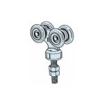 Omge - chariot a 4 roues art 79 avec goupille pour portes coulissantes