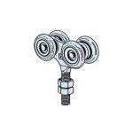 Omge - chariot en acier art 53 a 4 roues pour portes coulissantes