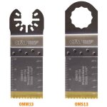 Omm13 - x50 50 lames pour coupe bois - m�tal bim + tin 32x40mm 18tpi - u