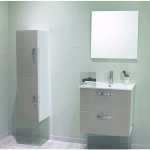 Ondee - zen - 2 fa�ades de tiroir mixy - pour meuble de salle de bain - 60cm - sable - laqu�