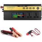 Onduleur de voiture 6000 w led onduleur sinusodal modifi numrique convertisseur 12 v  220 v avec ...