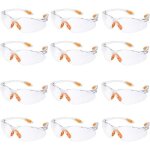 Lot de 12 lunettes de scurit, lunettes de protection des yeux, travail avec verres transparents, nez ...
