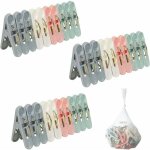 Ontway - lot de 50 pinces  linge antidrapantes en plastique lastique rsistant avec anneaux durables, ...