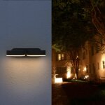 Silamp - applique murale double noire led 12w ip54 orientable ovale - blanc neutre 4000k - 5500k Silamp - applique murale double noire led 12w ip54 orientable ovale - blanc neutre 4000k - 5500k