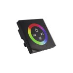 Interrupteur contrleur tactile mural noir rgb