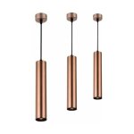 Luminaire suspendu gu10 ip20 30cm bronze (pack de 3) - silamp