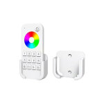 Support mural blanc pour télécommande - plastique - 55x50x20mm Support mural blanc pour télécommande - plastique - 55x50x20mm