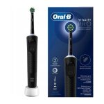 Brosse a dents lectrique oral - b vitality pro noire - 3 modes de brossage - batterie longue dure