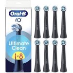 Oral - b - recharges io ultimate clean pour brossettes - lot de 8 - noir