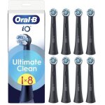 Oral - b - recharges io ultimate clean pour brossettes - lot de 8 - noir